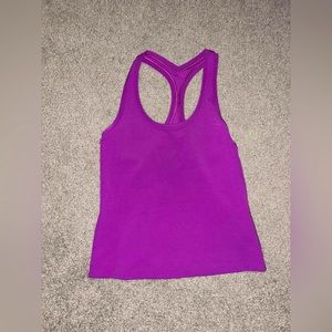 lululemon vivid plum nulu tank top